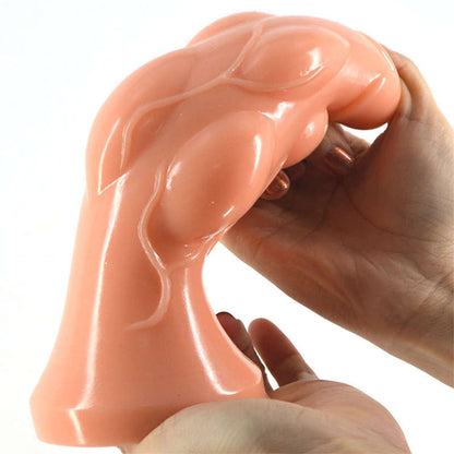 Suction Cup Penis Anal Plug Masturbation Vibrating Glass Plug Clitoral Pump Intimate Toys for Husbands, Pigtail Adult SM Toys