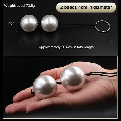 Super Large Pearl Anal Plugs, Long Anal Beads Butt Plug, Vaginal Balls Sex Toys for Women Men, Handheld Anus Masturbator Expander
