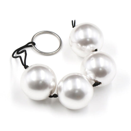 Super Large Pearl Anal Plugs, Long Anal Beads Butt Plug, Vaginal Balls Sex Toys for Women Men, Handheld Anus Masturbator Expander