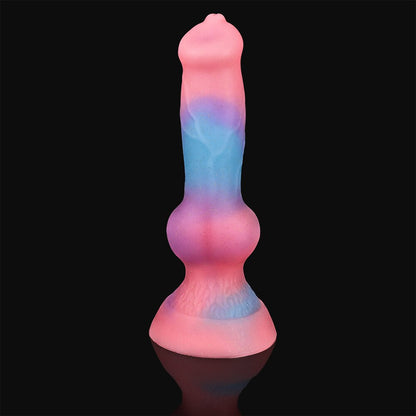 Super Soft Luminous Dog Penis Dildo Adult Sex Toy for Women Monster Dick Suction Cup Anal Toy Male Female Masturbation