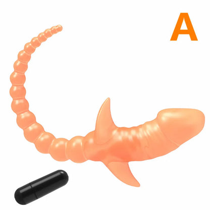 TPE with Vibrator Dog Tail Butt Plug Puppy Tail Anal Plug Toys G-spot Stimulator Erotic Adult Toys Slave Women Tail Gay Sex Toys