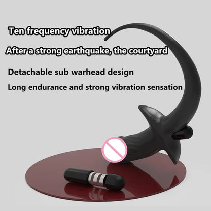 TPE Vibrator Dog Tail Butt Plug Puppy Tail Anal Plug Toys G-spot Stimulator Erotic Adult Toys Slave Women Tail Gay Sex Toys