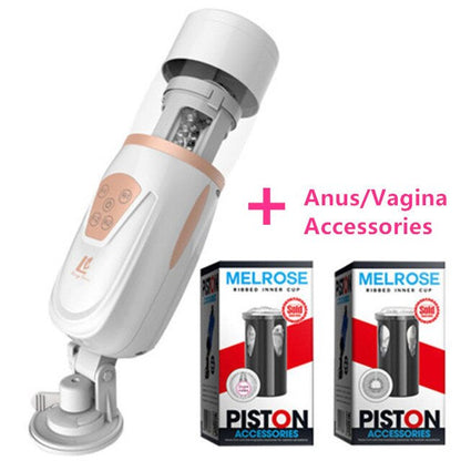 Automatic Telescopic Air Male Masturbator Artificial Vagina Oral Anal Sex Masturbation Male Machine Erotic Toy for Man