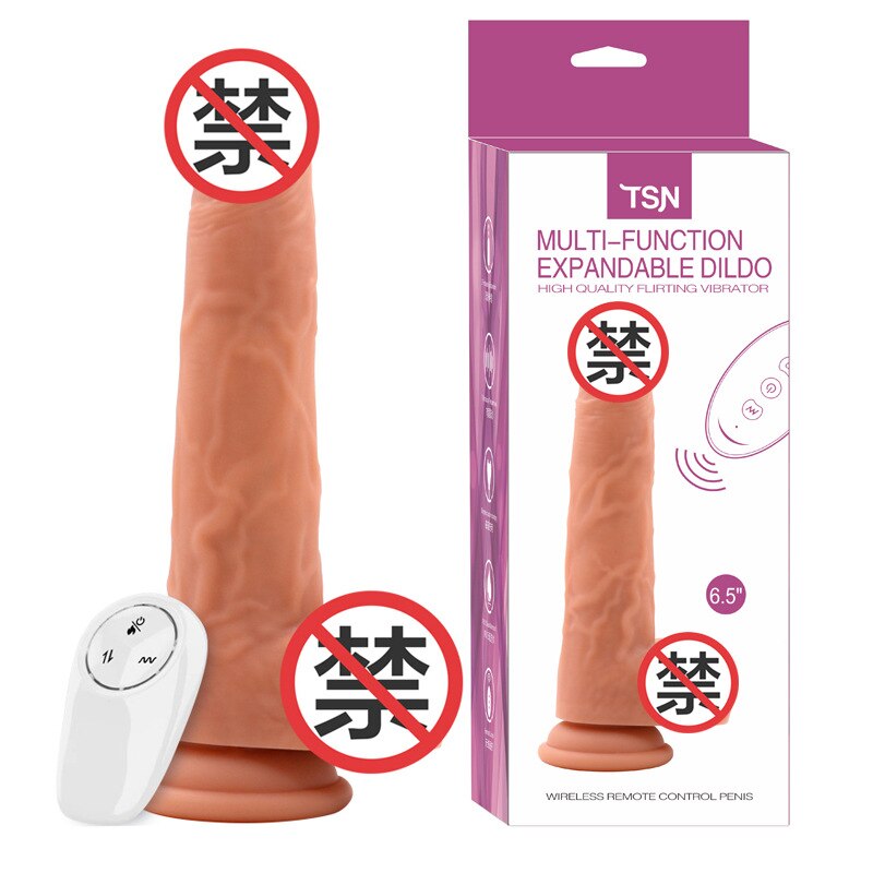 Telescopic Heating Dildo Vibrator G-Spot Massage Large Realistic Penis Erotic Anal Sex Toy for Women Adult Product