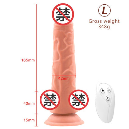 Telescopic Heating Dildo Vibrator G-Spot Massager Large Realistic Penis Climax Anal Sex Toy for Women Adult Product