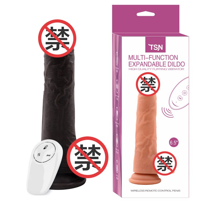 Telescopic Heating Dildo Vibrator G-Spot Massage Large Realistic Penis Erotic Anal Sex Toy for Women Adult Product