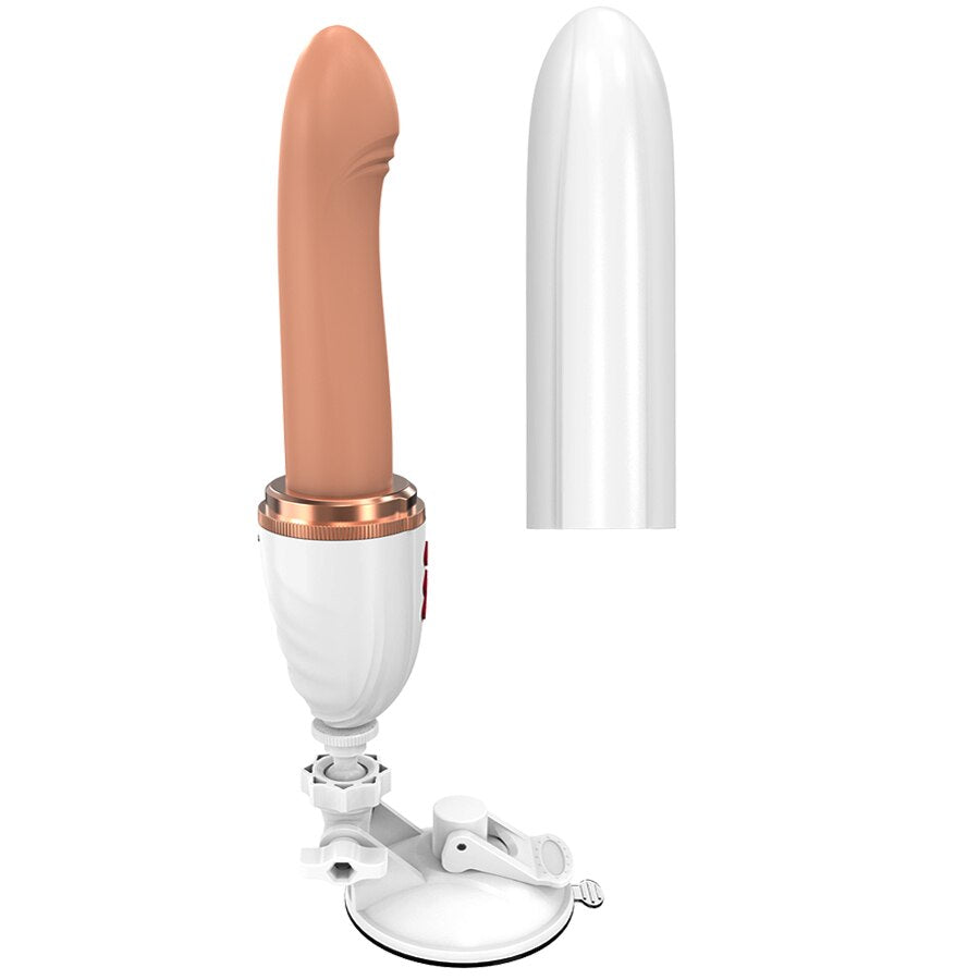 Telescopic Dildo Vibrator and Automatic Up and Down Massager G-Spot Thrusting Retractable Vaginal Toy for Female Orgasm