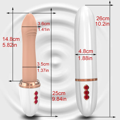 Telescopic Dildo Vibrator and Automatic Up and Down Massager G-Spot Thrusting Retractable Vaginal Toy for Female Orgasm