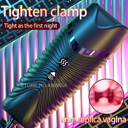 Automatic Toy Suction Telescopic Rotating Masturbator for Men, Vaginal Suction Pocket, Blowjob Adult Product