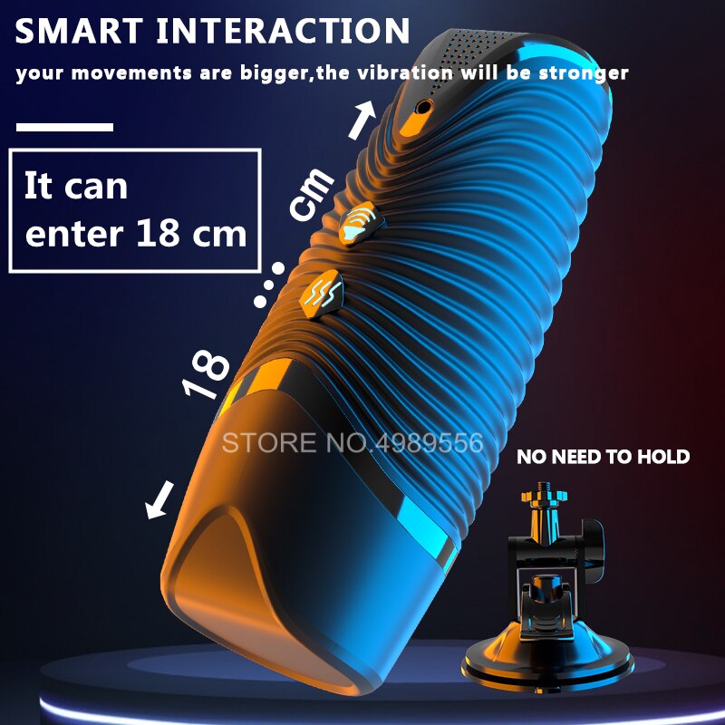 Automatic Toy Suction Telescopic Rotating Masturbator for Men, Vaginal Suction Pocket, Blowjob Adult Product