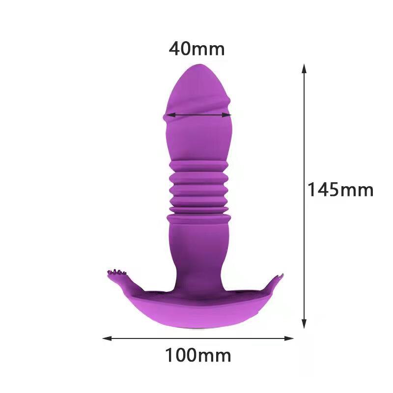 Telescopic Vestibule G-spot Vibrator with Remote Control Waterproof Vibrating Vagina Clit Stimulator Sex Toys for Women & Couples