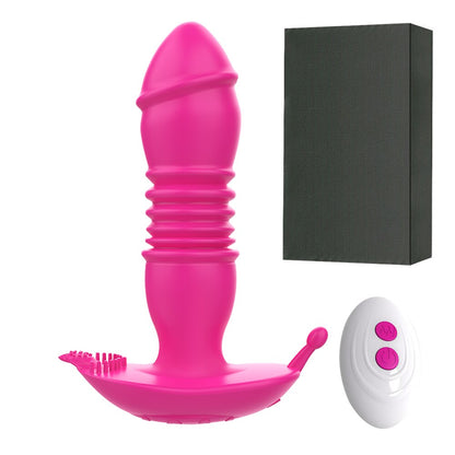 Thrusting Dildo Vibrator Anal Plug for Men Prostate Massager Masturbators Remote Butt Plug Telescopic Vibrator SexToys
