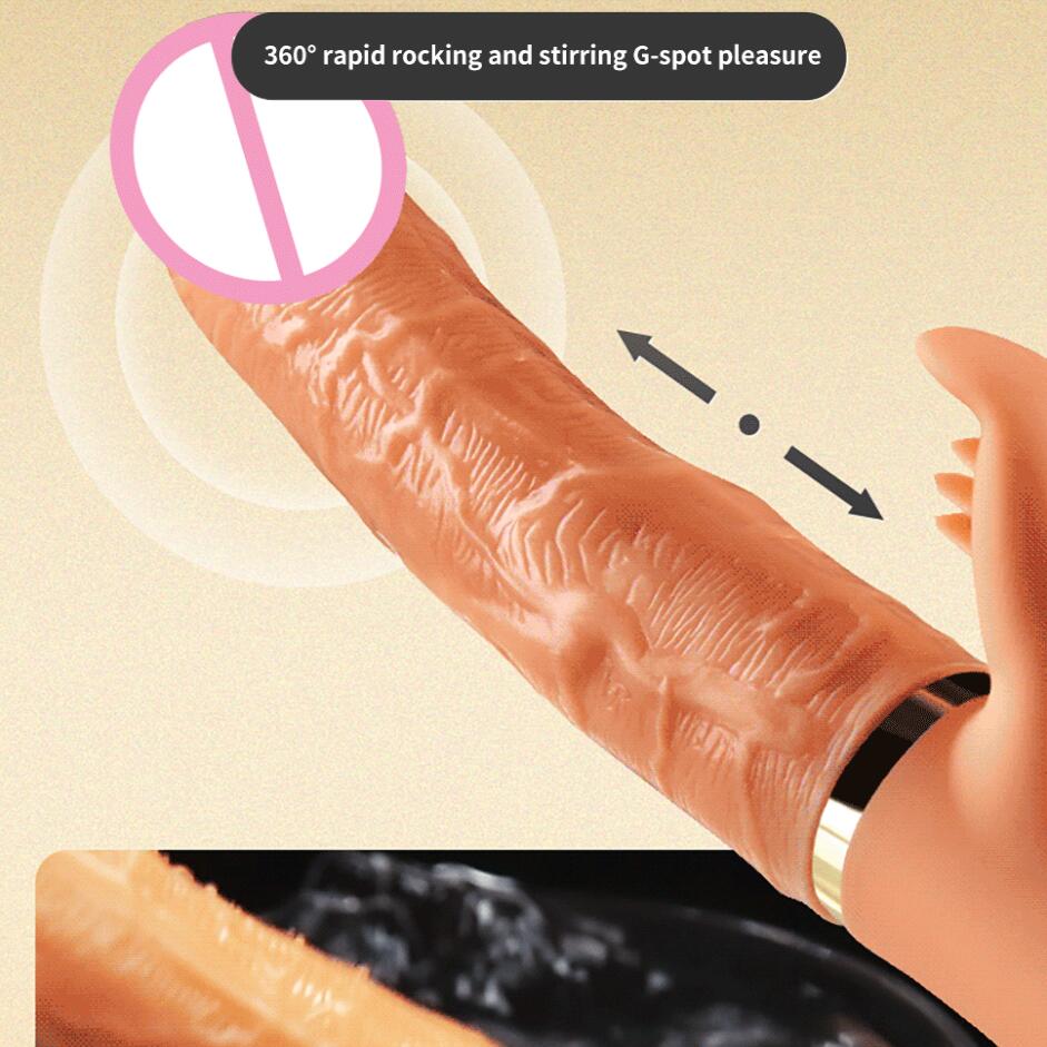 Thrusting Dildo Vibrator for Women Clit Licking Adult Toy Vaginal Massager Female Masturbator