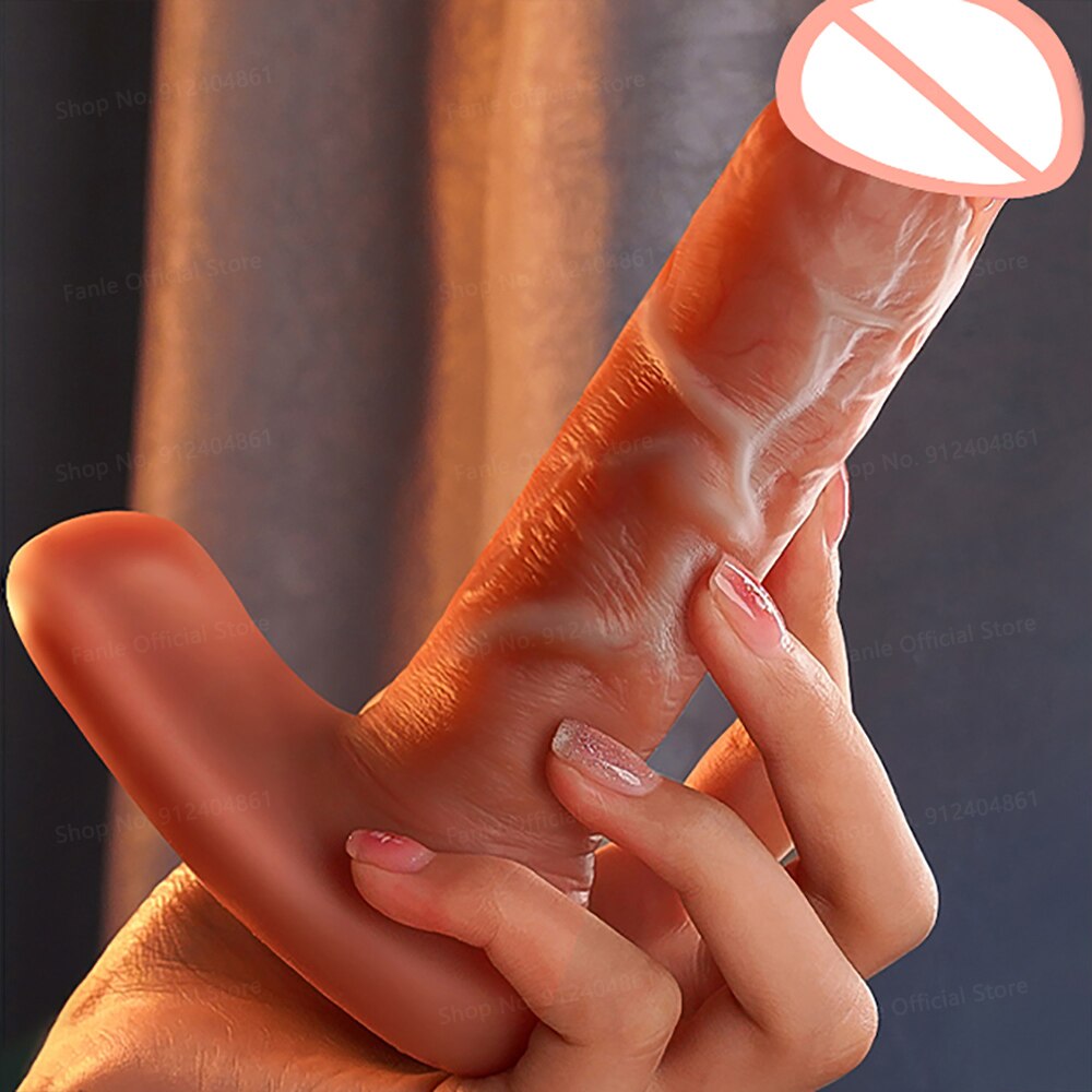 Remote Control Thrusting Real Silicone Dildo Vibrators for Adult Women Telescopic Penis Female Vagina Masturbator Sex Toys