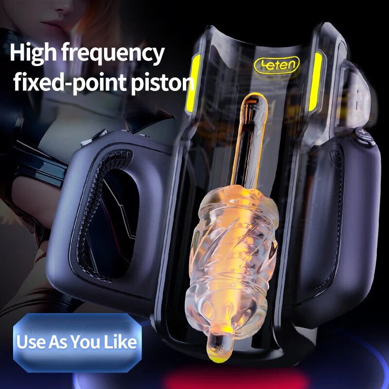 Thrusting-Pro 12cm Automatic Male Masturbator High-Speed Self-Pleasure Sex Toy