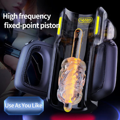 Thrusting-Pro 12cm Automatic Male Masturbator High-Speed Self-Pleasure Sex Toy