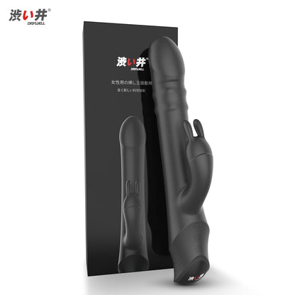 Thrusting Rabbit Vibrator for Women Rolling Beads Silicone Dildo Clitoris G Spot Stimulator Adult Sex Toys Drywell V20