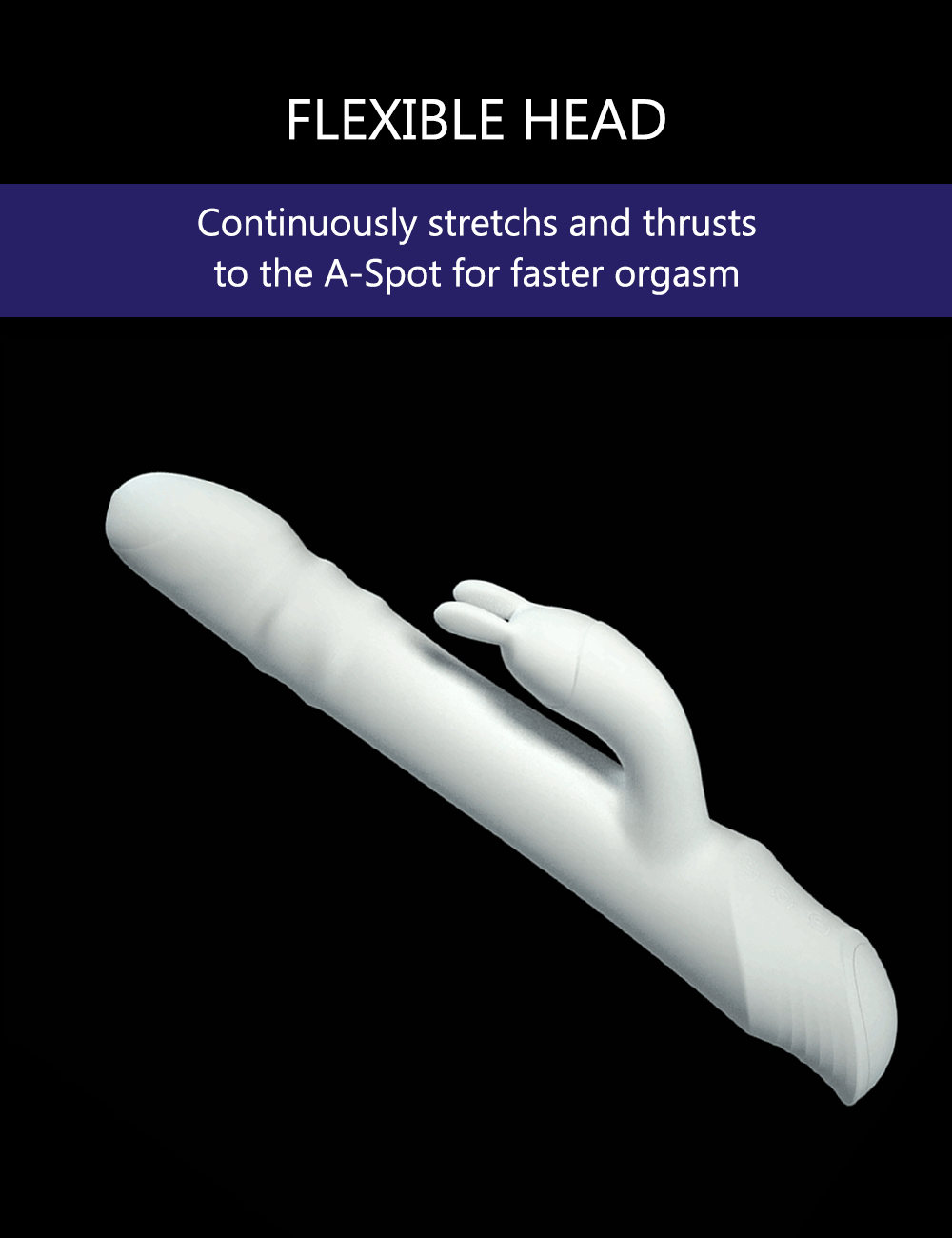 Thrusting Rabbit Vibrator for Women Rolling Beads Silicone Dildo Clitoris G Spot Stimulator Adult Sex Toys Drywell V20