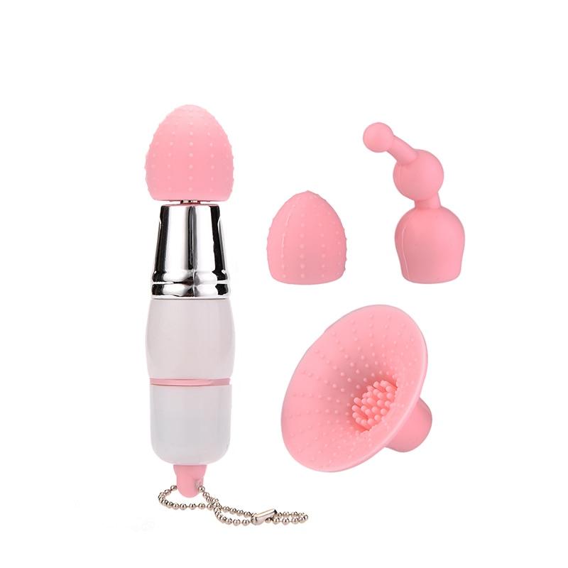 Tongue Vibrators Three Piece Gourd Mini AV Rod Vibration Massage Oral Licking Clitoris Stimulator Adult Game Sex Toys for Women