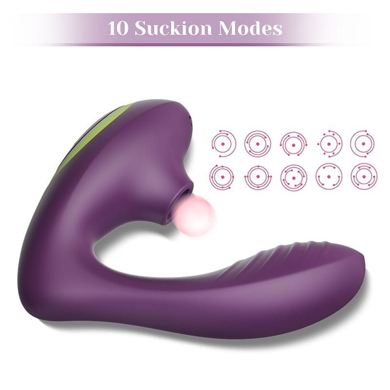 Tracy's Dog New Pro 2 Clitori Sucking Vibrator with Remote Control Function, Purple and Pink Optional Female Vibrator Sex Toy