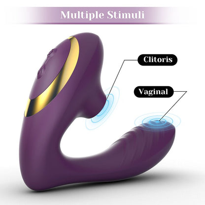 Tracy's Dog New Pro 2 Clitori Sucking Vibrator with Remote Control Function, Purple and Pink Optional Female Vibrator Sex Toy