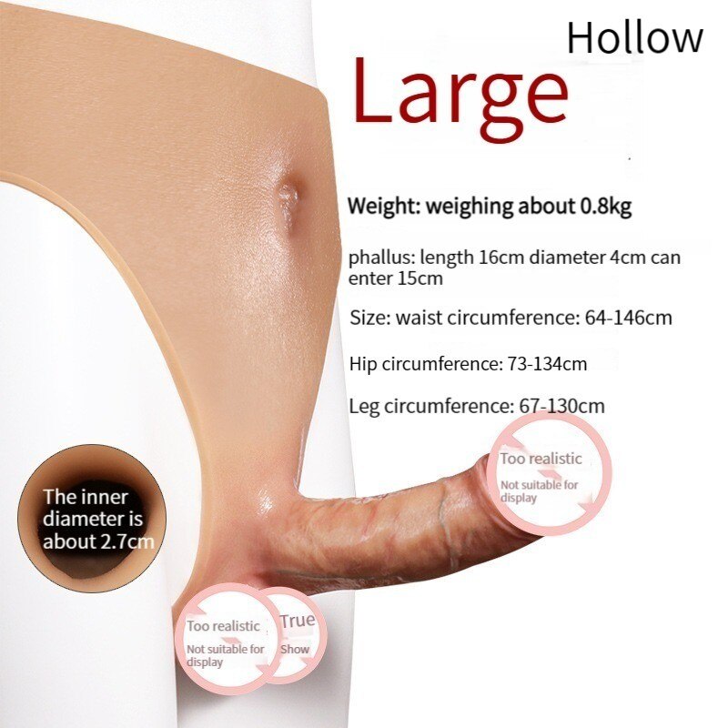 Adult sex accessories for men and women, universal penis-wear for women, fake penis, silicone material