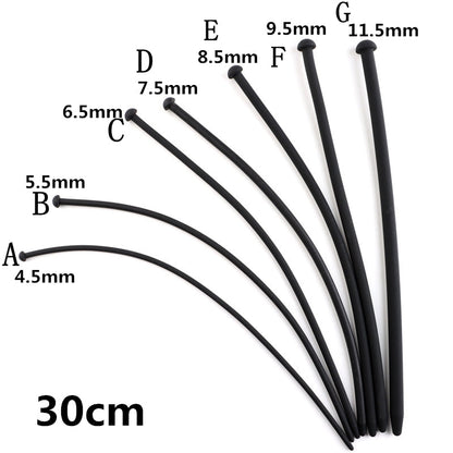 Silicone Urethral Catheter Dilator Penis Stimulator Urethral Sound Plug Adult Toy for Gay Men