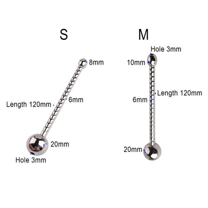 Urine Plugging Rod Metal Horse Eye Expander Stainless Steel Appliance Masturbation Toy Urethral Bead Pagoda Horse Eye Stick Male