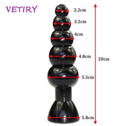VETIRY Large Anal Beads Sex Toys for Women and Men, Huge Big Dildo, Butt Plugs, Male Prostate Massage, Female Anus Expansion
