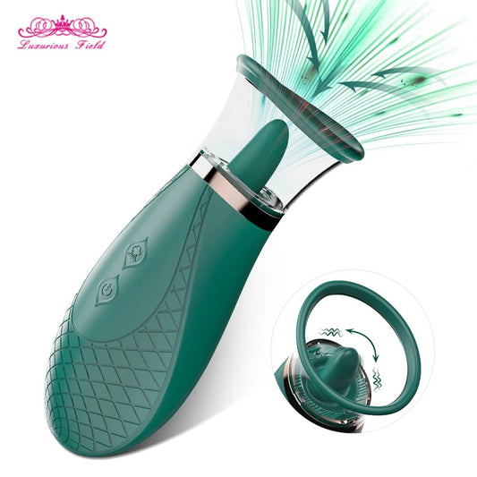 Vacuum Tongue Licking Sucking Vibrator for Women G-Spot Clitoris Stimulation Massager Female Masturbator Sex Toys for Adults 18