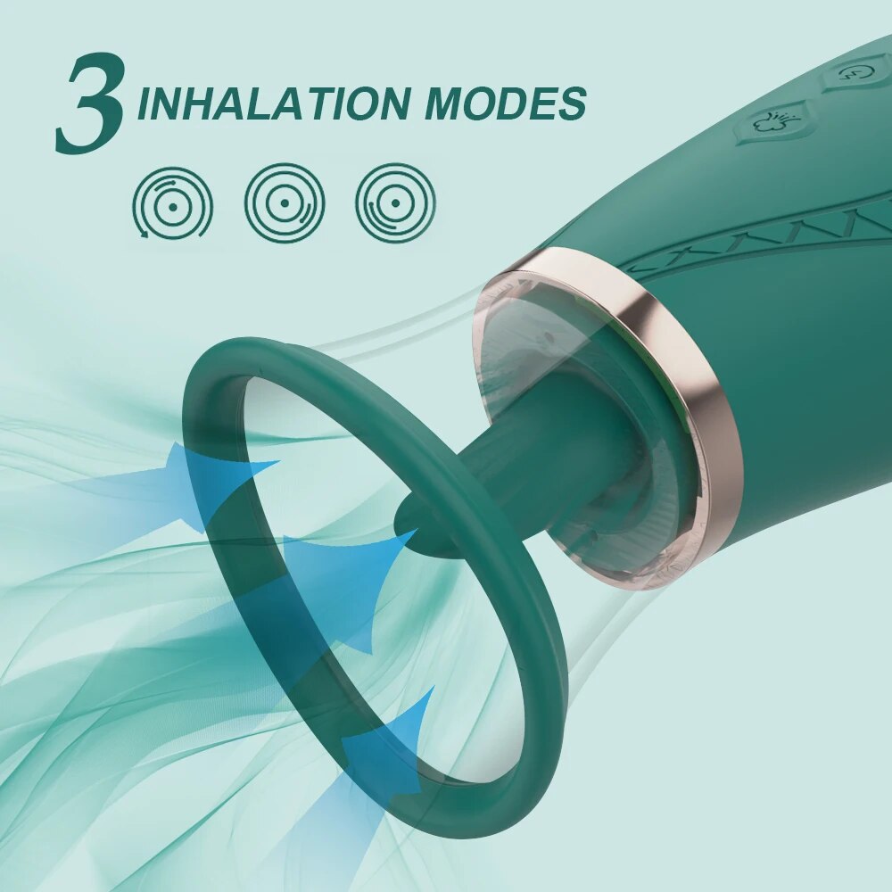 Vacuum Tongue Licking Sucking Vibrator for Women G-Spot Clitoris Stimulation Massager Female Masturbator Sex Toys for Adults 18