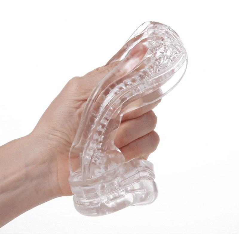 Vagina Male Masturbator Cup, Soft Pussy Sex Toys, Transparent Adult Endurance Exercise Sex Products, Vacuum Pocket Cup For Man