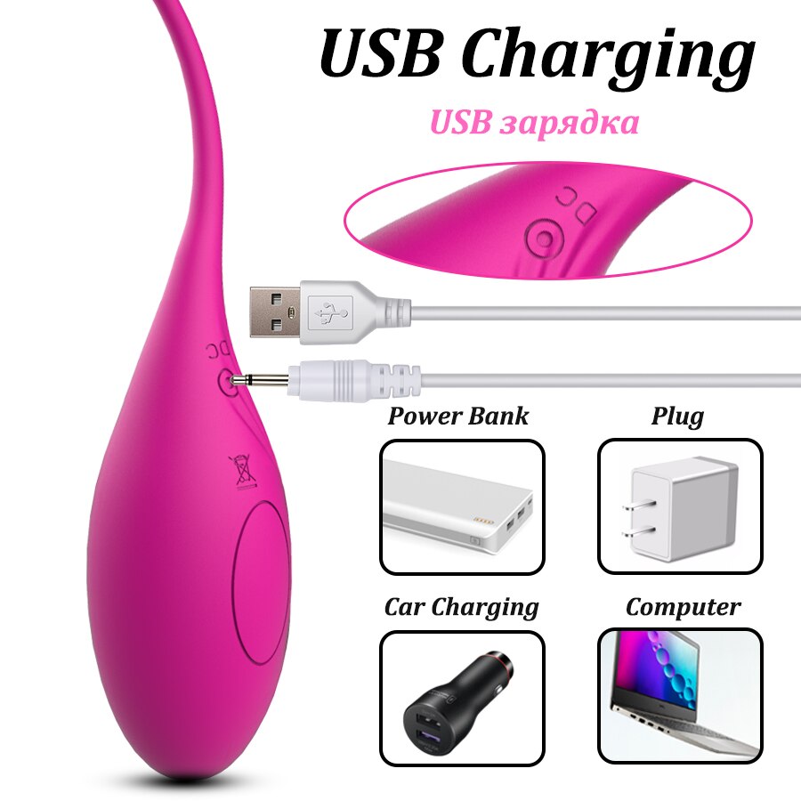 Wireless Remote Control Tight Exercise Vibrating Egg 10 Speeds G Spot Clit Vibrator for Women Vaginal Stimulation Adult Sex Toy