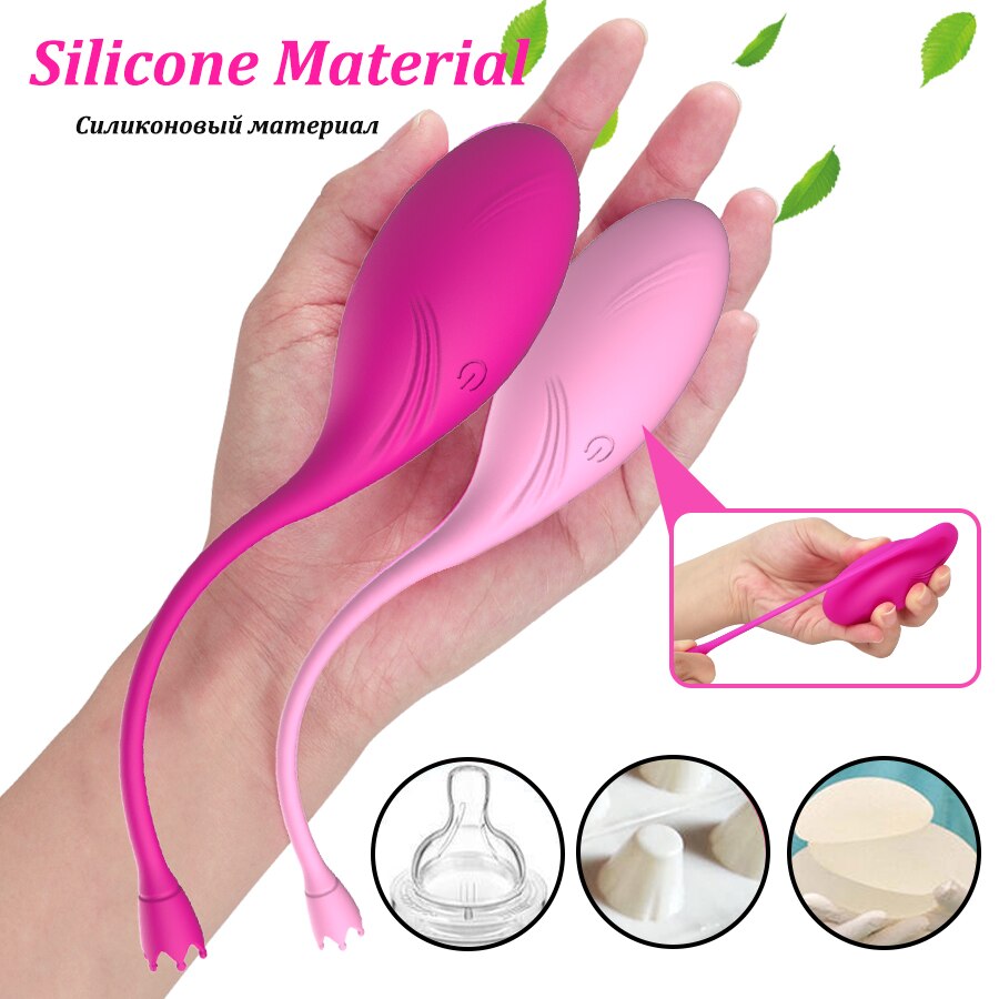 Wireless Remote Control Tight Exercise Vibrating Egg 10 Speeds G Spot Clit Vibrator for Women Vaginal Stimulation Adult Sex Toy