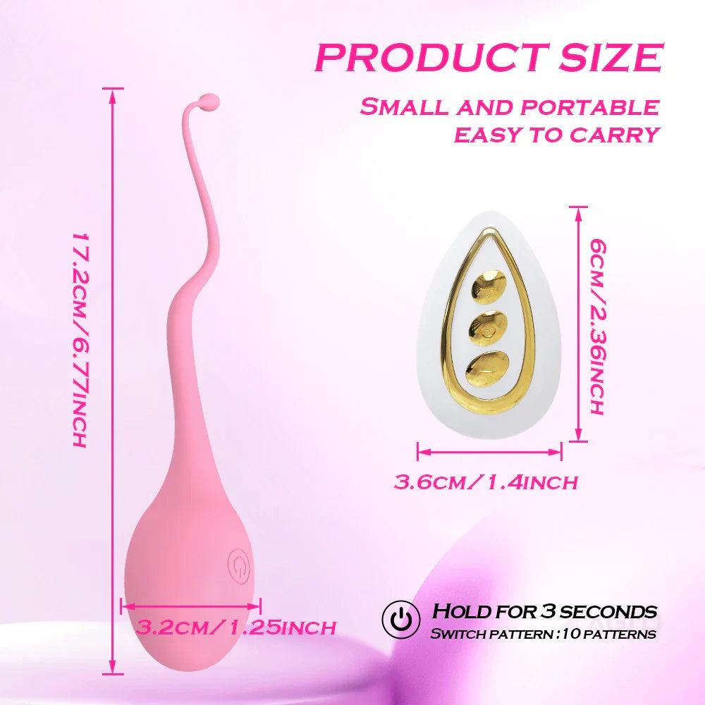 Vibrating Love Egg for Women, Remote Control Clitoris Stimulator, G-Spot Vagina Vibrator, Female Masturbator Sex Toy for Couples