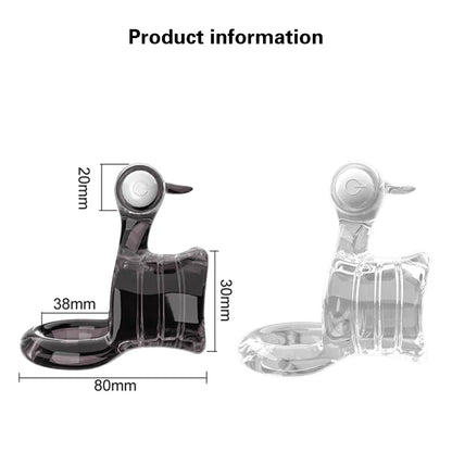 Vibrating Penis Ring for Couples, Delay Ejaculation G-spot Clitoris Stimulator Massager, Double Cock Ring Vibrator Sex Toys for Men