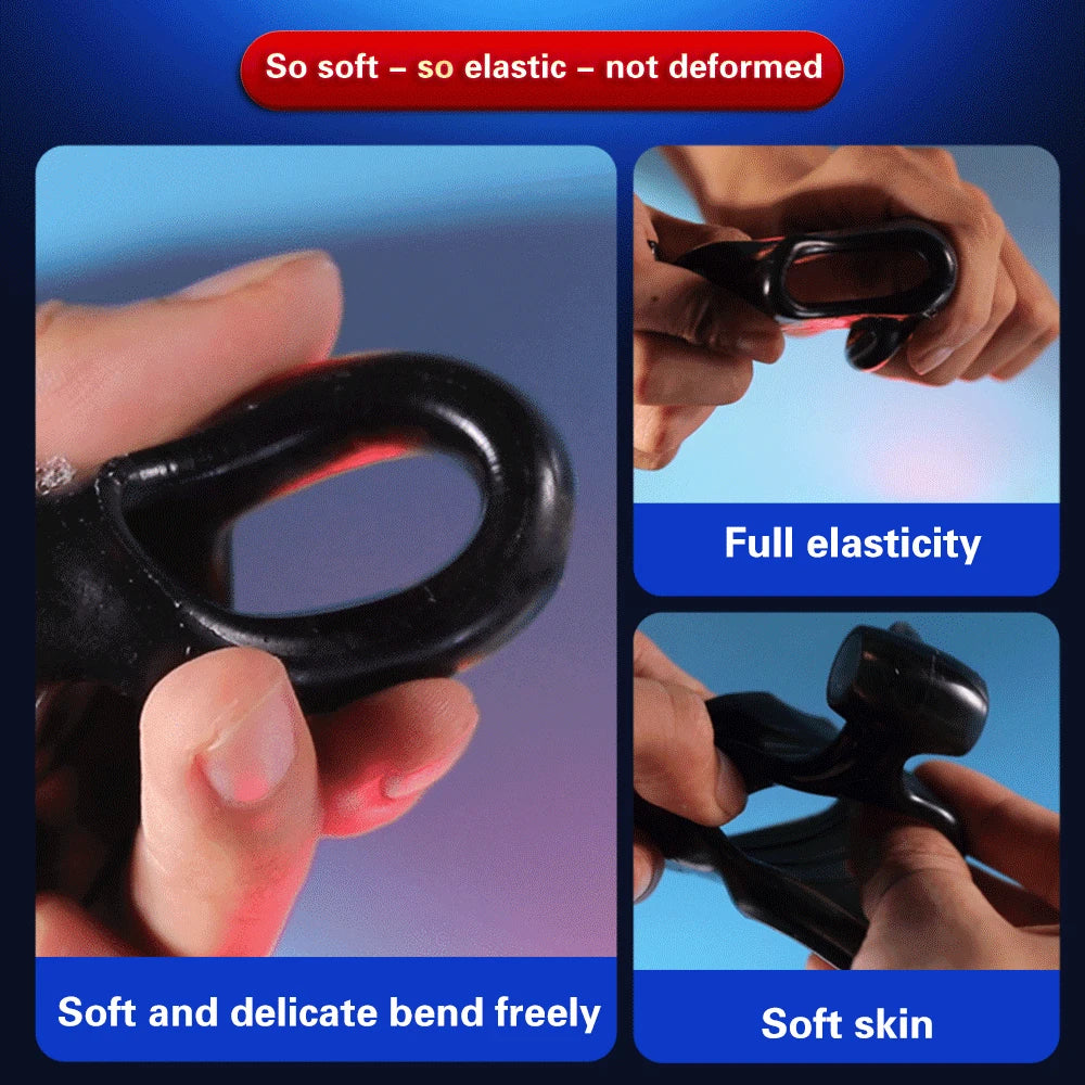 Vibrating Penis Ring for Couples, Delay Ejaculation G-spot Clitoris Stimulator Massager, Double Cock Ring Vibrator Sex Toys for Men
