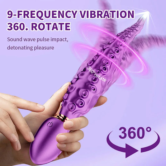 Vibrating Realistic Monster G-Spot Dildos Octopus Vibrator with 7 Powerful Modes Adult Sex Toys for Women Anal Vagina Stimulation