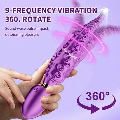 Vibrating Realistic Monster G-Spot Dildos Octopus Vibrator with 7 Powerful Modes Adult Sex Toys for Women Anal Vagina Stimulation