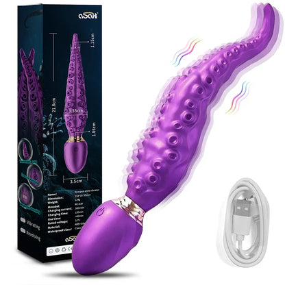 Vibrating Realistic Monster G-Spot Dildos Octopus Vibrator with 7 Powerful Modes Adult Sex Toys for Women Anal Vagina Stimulation