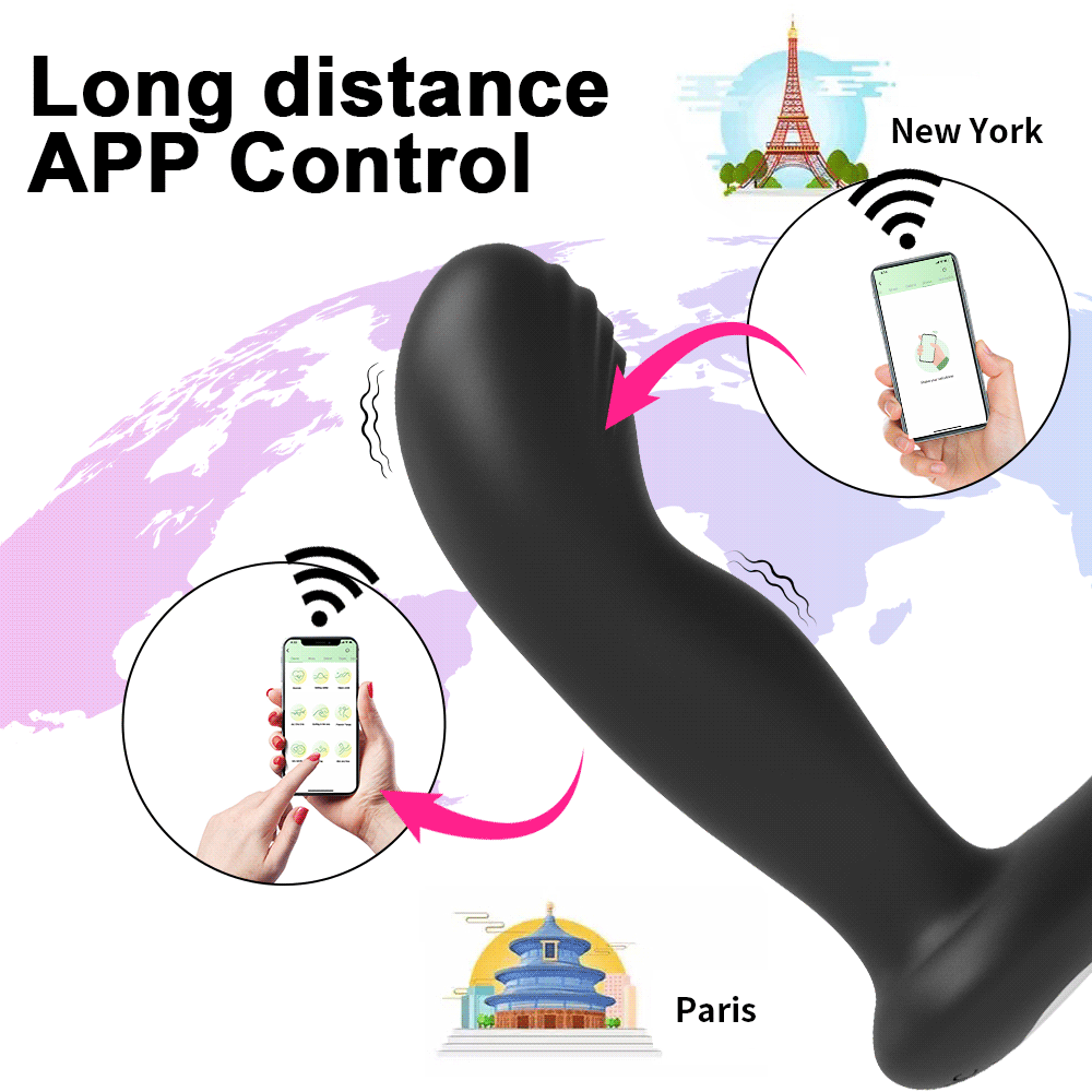 Vibrator Male Prostate Massager Butt Plug Delay Ring Control Backyard Toys Three-Point Stimulator Couple Flirt