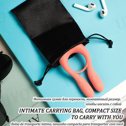 Male Vibrator Cock Ring Lock Ring Silicone Penis Vibration Delay Ring G-Spot Stimulator Couple Toy