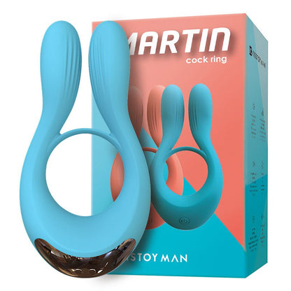 Male Vibrator Cock Ring Lock Ring Silicone Penis Vibration Delay Ring G-Spot Stimulator Couple Toy