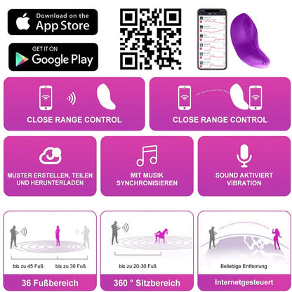 Butterfly Wearable Vibrator Wireless Remote App Panties Dildo Vibrator for Women Clitoral Stimulator G-Spot Massager Sex Toys