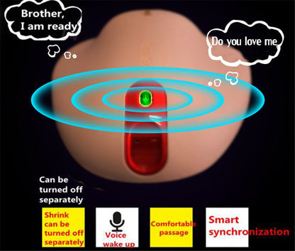 Automatic heating vibrator, voice control, male masturbator, vaginal pocket pussy, anal sex toy for men