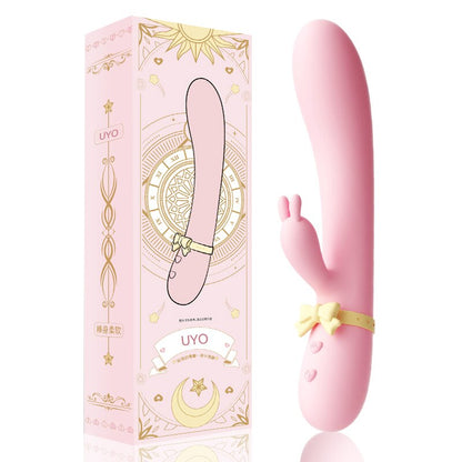 Vibrator for Women, Silicone Rabbit Sex Toy, Waterproof USB G-Spot Clitoral Stimulator UYO