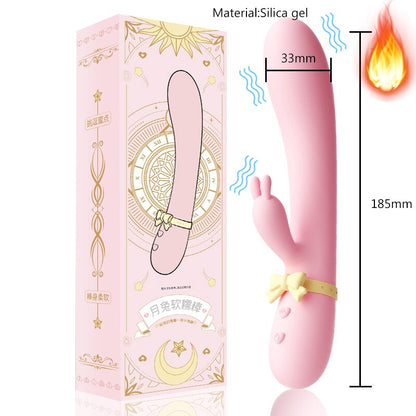 Vibrator for Women, Silicone Rabbit Sex Toy, Waterproof USB G-Spot Clitoral Stimulator UYO