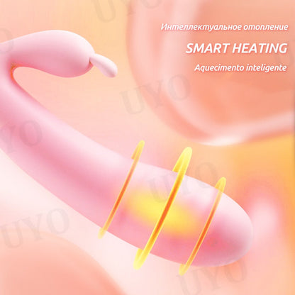 Vibrator for Women, Silicone Rabbit Sex Toy, Waterproof USB G-Spot Clitoral Stimulator UYO