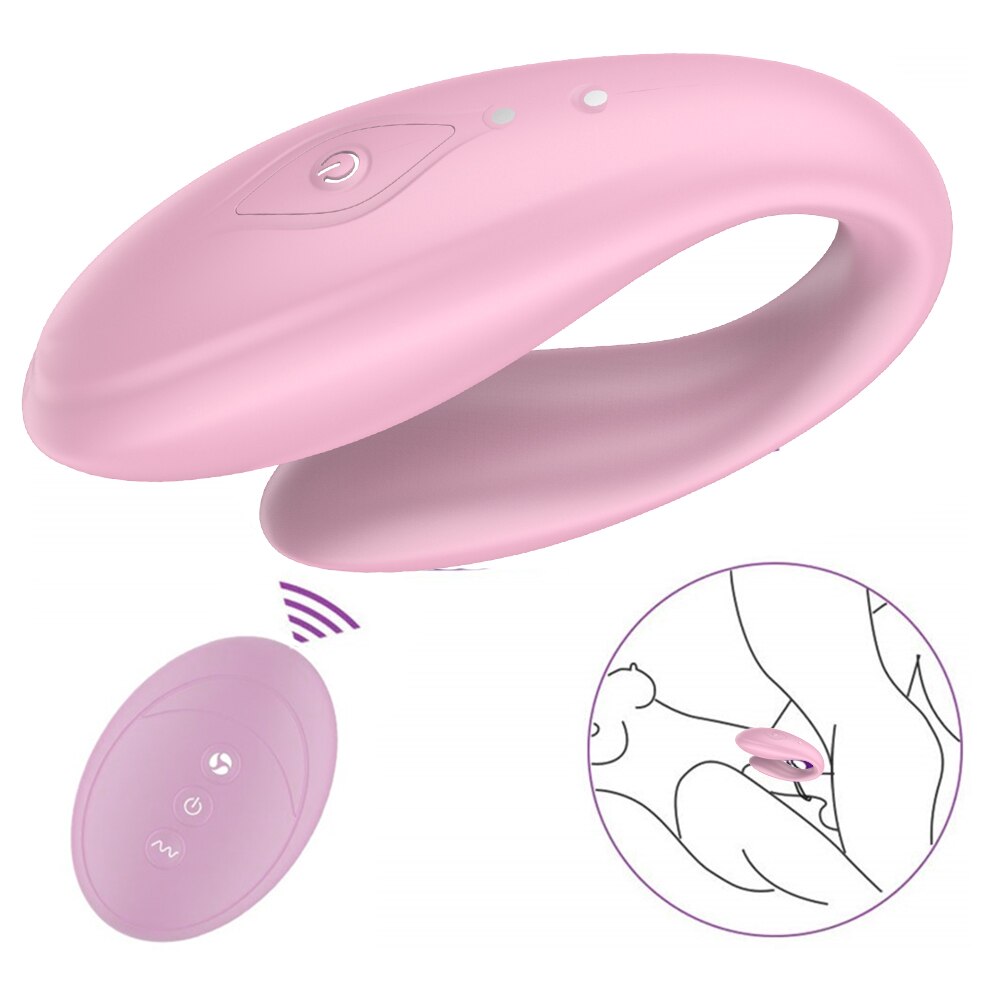 Couple Vibrator Wireless Remote Control Dual Vibrating Wearable Dildo Vaginal Clitoris Stimulator Sex Toy for Women Masturbator
