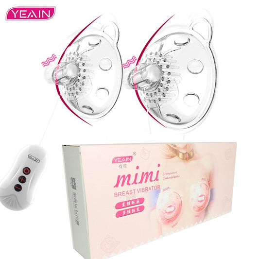 Vibrator for Women Nipple Stimulation Tongue Lick Nipple Suction Cups Remote Control Breast Pump Breast Massage Sex Toys
